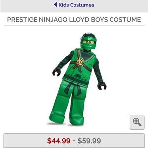 Size 7/8 ninjago costume only worn inside once
